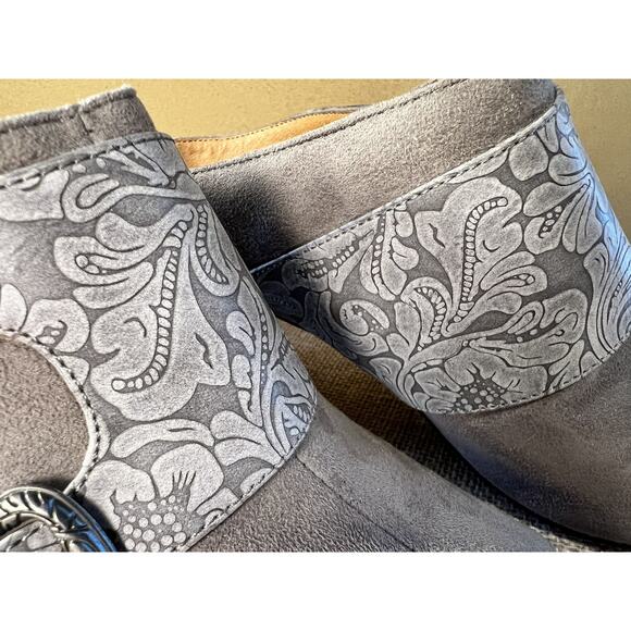 Yellow Box Sayda Taupe Gray Slides Mules with Buckles--Women's Size 10 - Picture 12 of 16